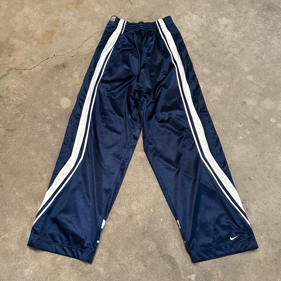 Nike Other - Nike Tear Away Pants Mens M Navy Blue White Basketball Snap Warm Up Vintage Y2K